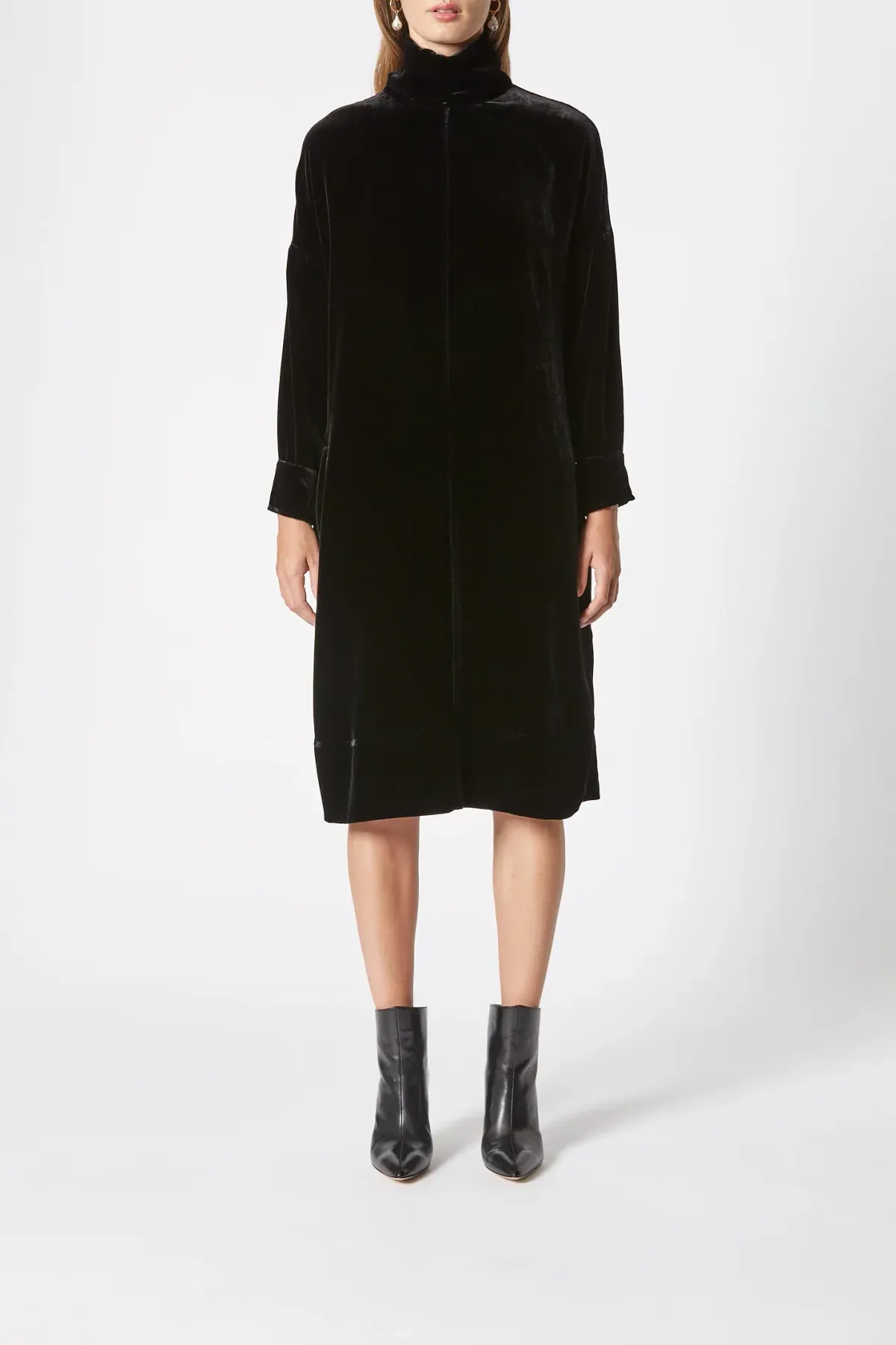 Scanlan Theodore The Velvet Dress in Black in Size 10 - Image 4