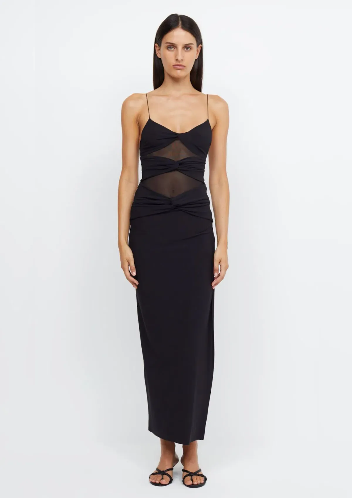 Bec & Bridge Montana Twist Maxi Dress Black Size 6 - Image 1