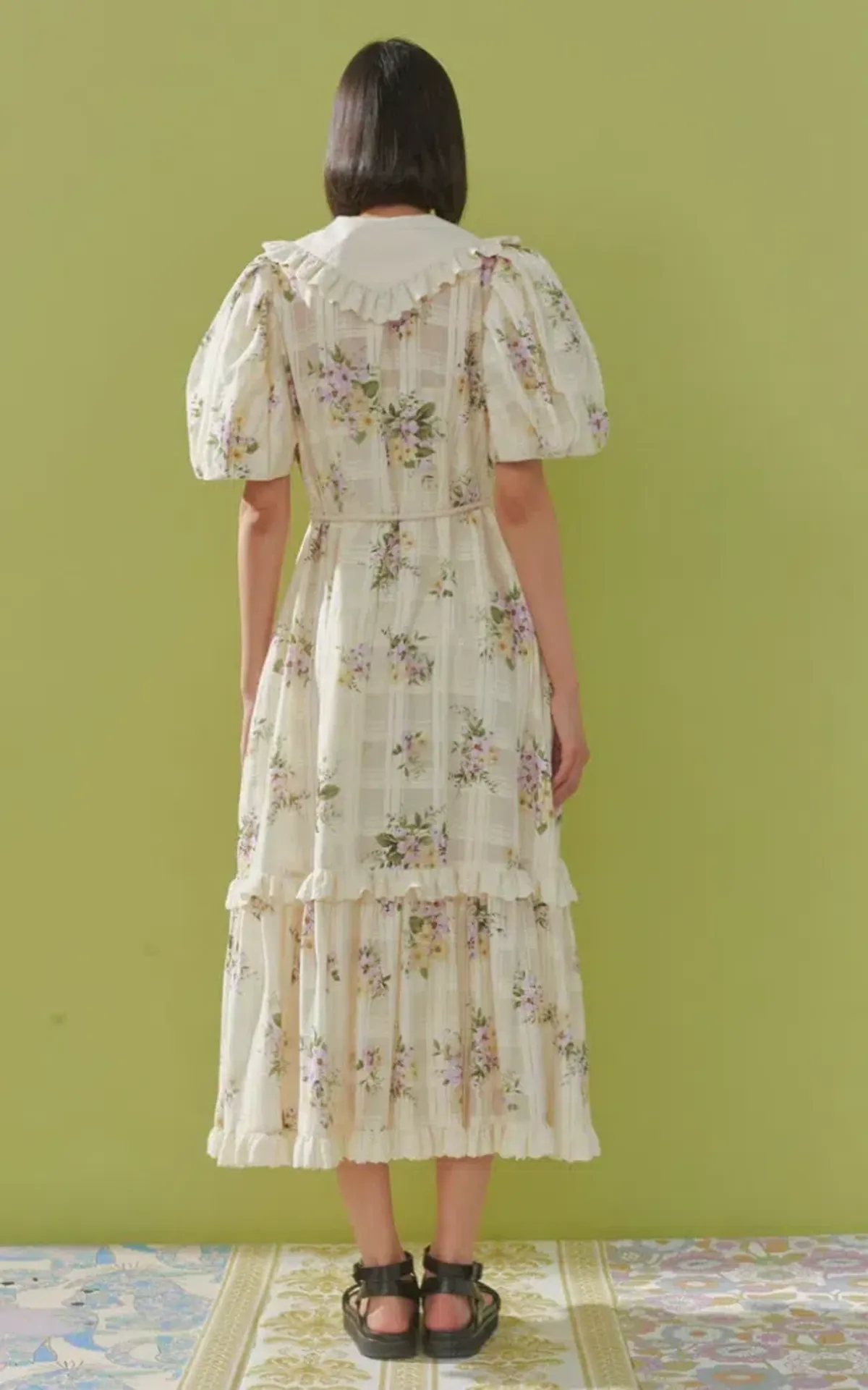 Alemais Margot Midi Dress Floral Size 12 - Image 4