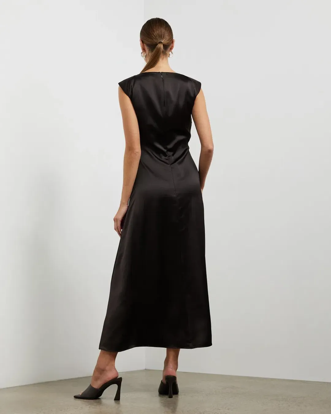 Camilla and Marc Sorrell Midi Dress Brown Size 8 for rent on The Volte - main image