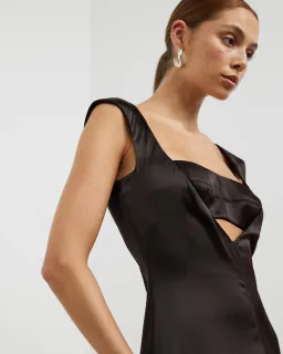 Camilla and Marc Sorrell Midi Dress Brown Size 8 for rent on The Volte - image 2