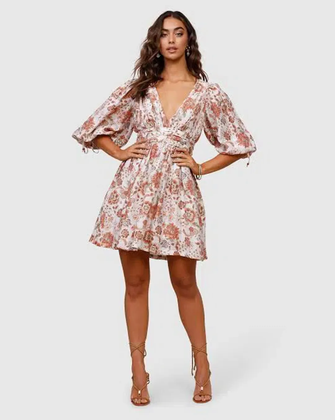 Ministry of Style Nu Boheme Mini Dress Floral Size 8 for rent on The Volte - main image