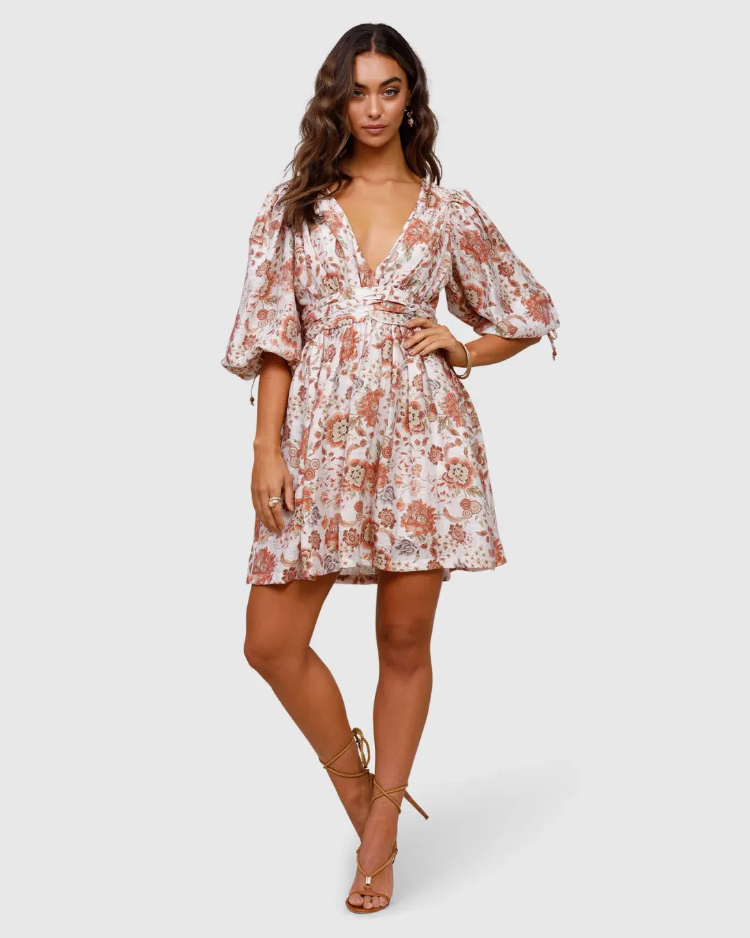 Ministry of Style Nu Boheme Mini Dress Floral Size 8 for rent on The Volte - main image