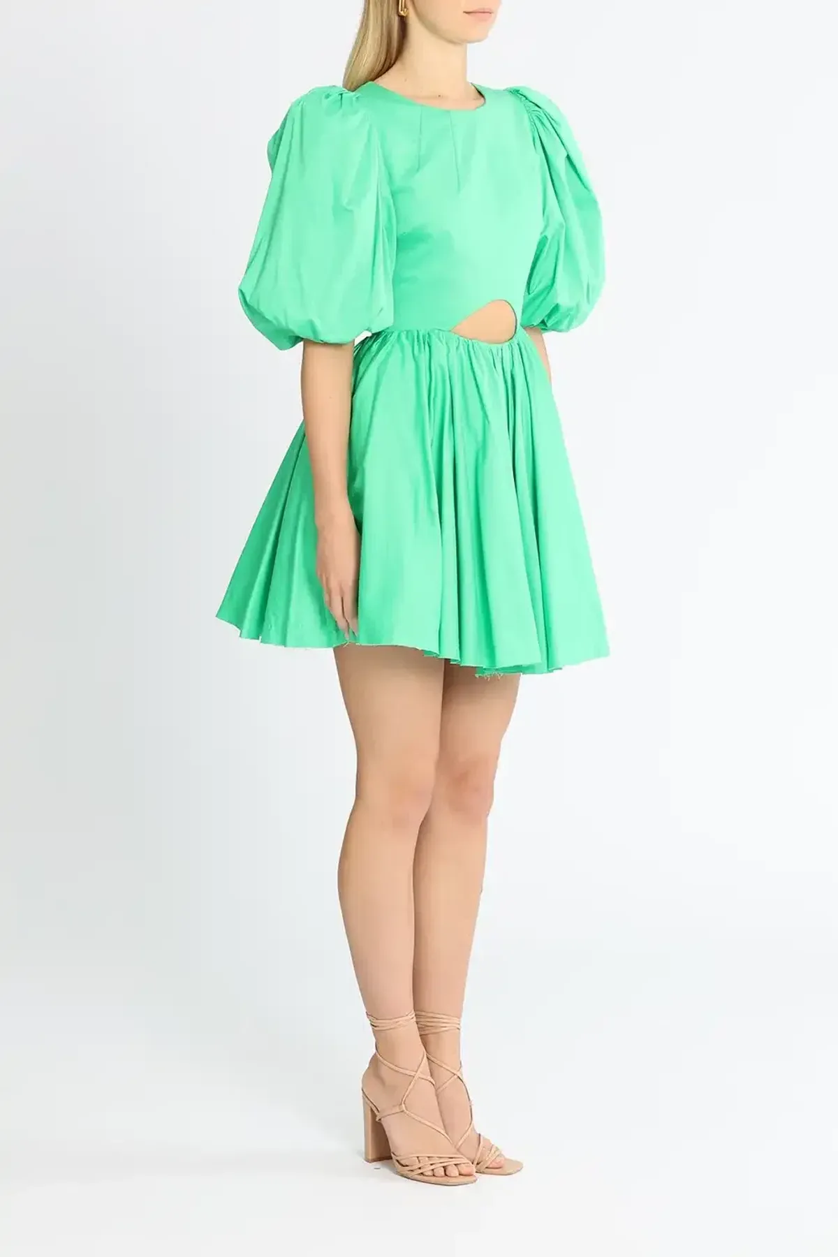 AJE Colette Cut Out Mini Dress Green Size 10 - Image 2