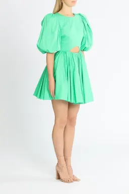 AJE Colette Cut Out Mini Dress Green Size 14 for rent on The Volte - image 2