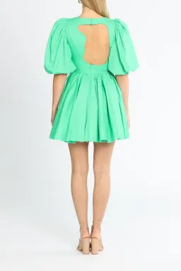AJE Colette Cut Out Mini Dress Green Size 8 for rent on The Volte - image 3
