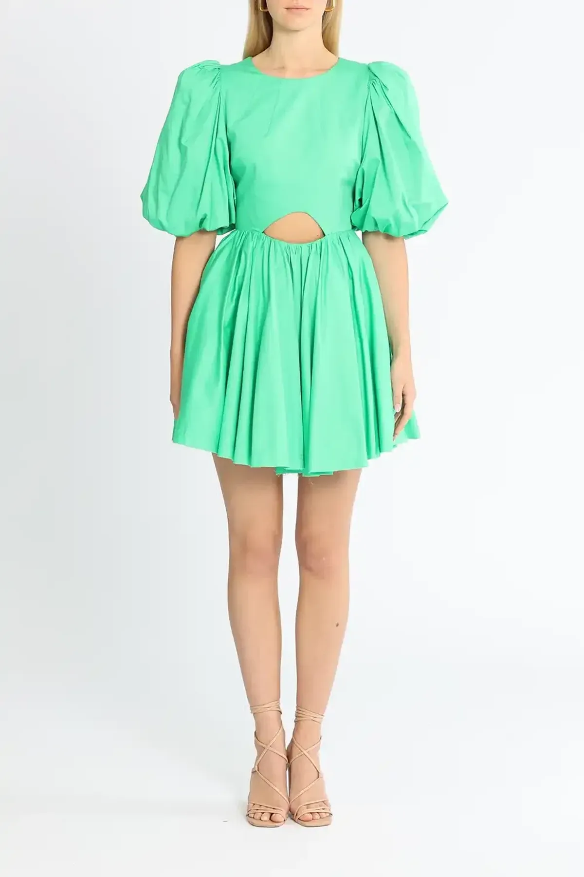 AJE Colette Cut Out Mini Dress Green Size 8 - Image 1