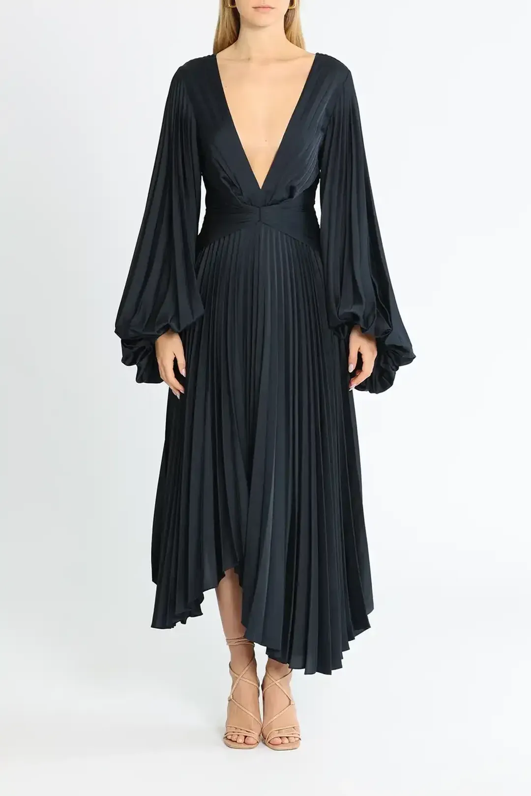 Acler Palms Dress Navy Size 10 for rent on The Volte - main image