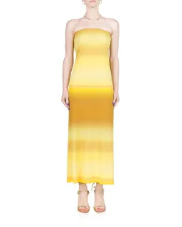 Bec & Bridge Amara Strapless Midi Dress Golden Ombre Size 8 for rent on The Volte - image 3