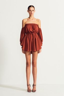 Shona Joy Off The Shoulder Dress for rent on The Volte - image 3