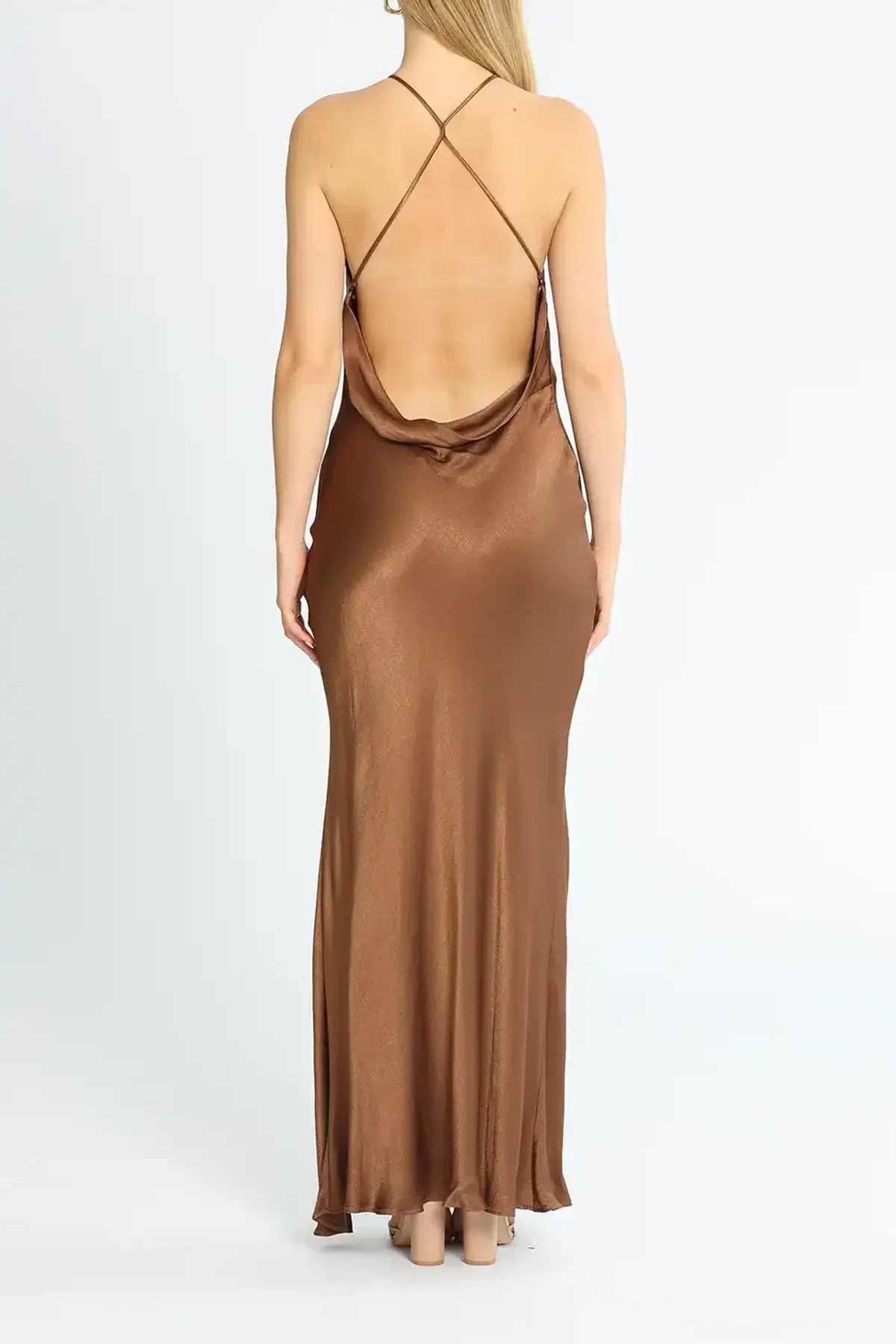 Bec & BridgeAnnika Maxi Dress Brown Size 12 - Image 3