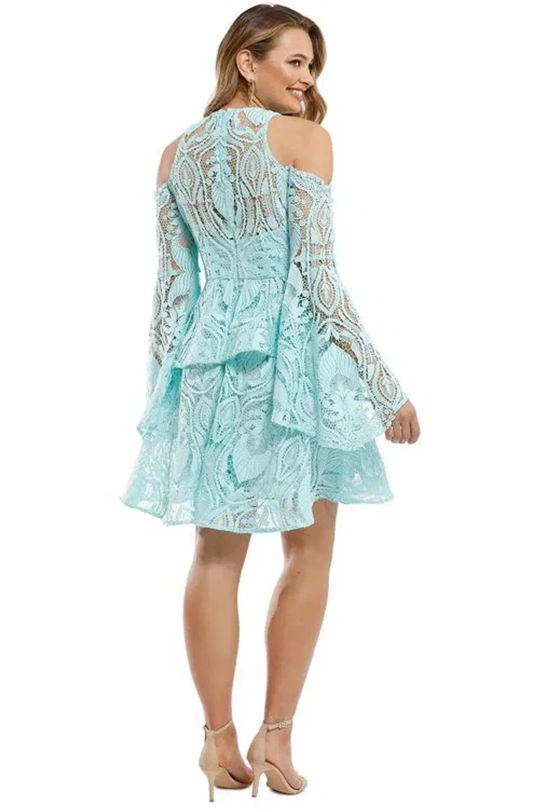 Thurley Amethyst Sleeve Dress Blue Size 10 for rent on The Volte - main image