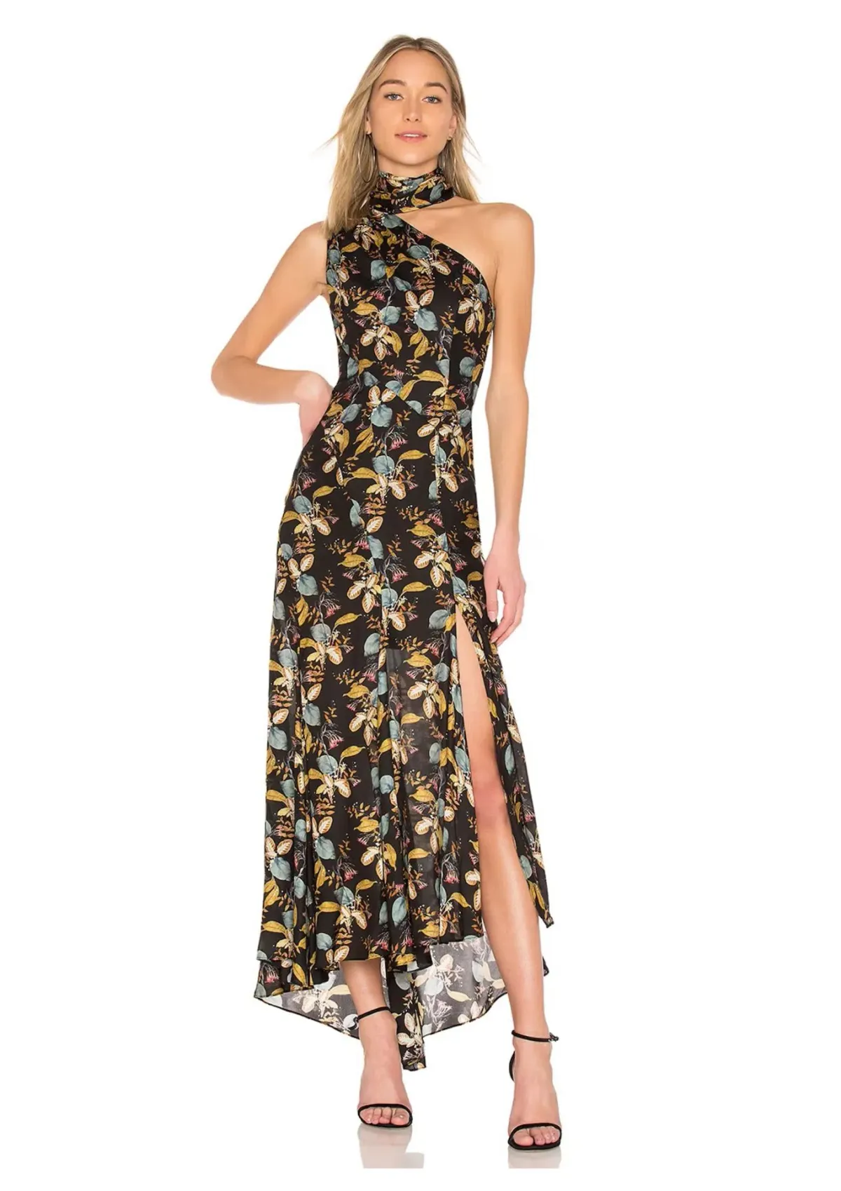 Nicholas Ava Tie Neck Maxi Dress Floral Size 10 for rent on The Volte - main image