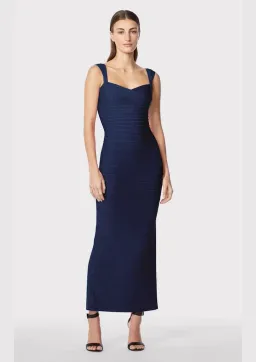 Herve Leger Sweetheart Gown Navy Size S / AU 8 for rent on The Volte - image 1