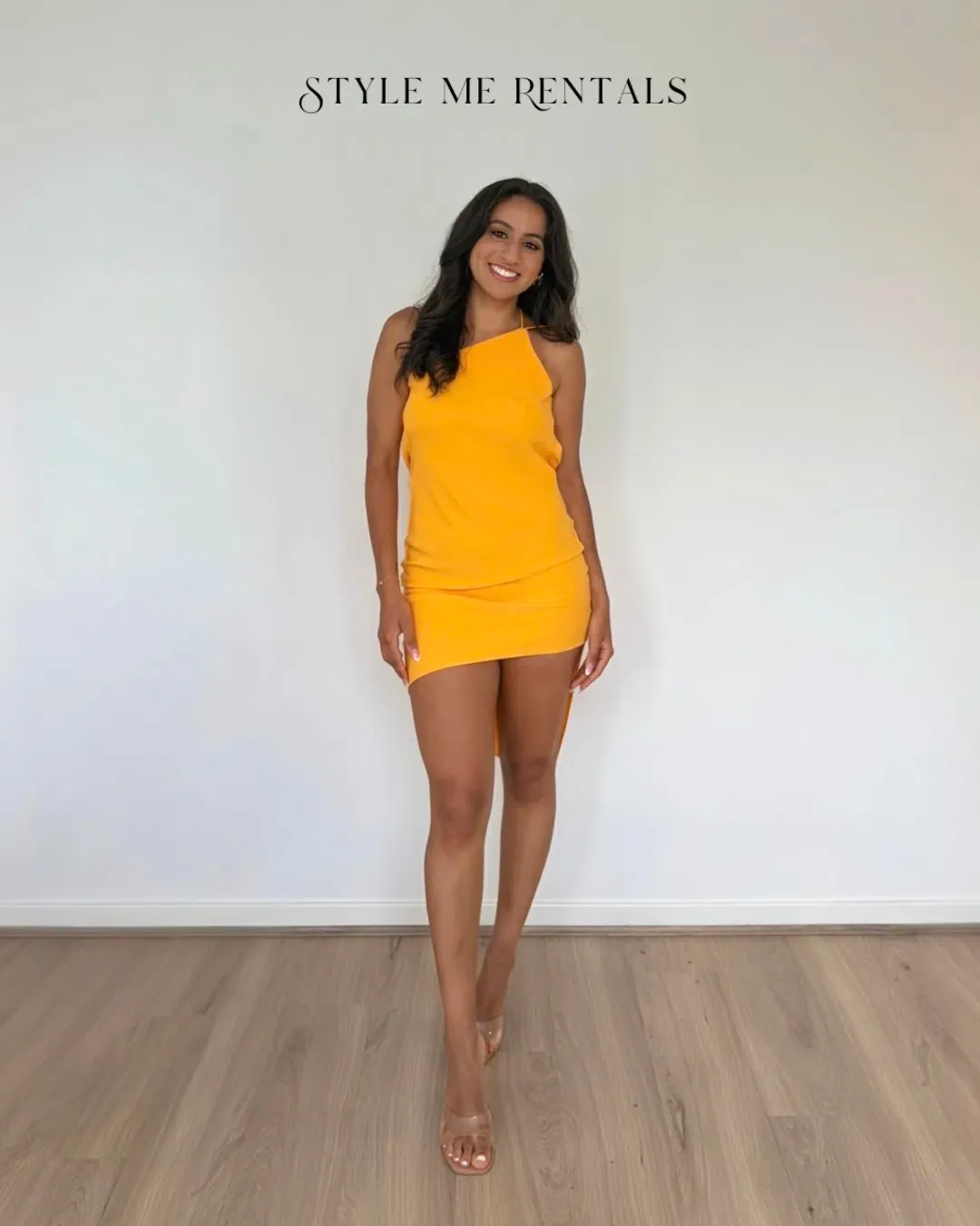 Derma Department Anya Dress Orange Size 6 for rent on The Volte - main image