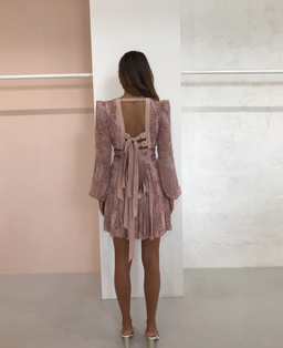 Thurley Il Mare Mini Dress Seagarden Dusty Coral Size 8 for rent on The Volte - image 3
