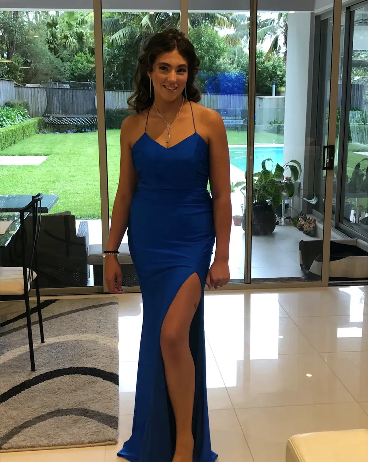 Villoni Boutique Customised Formal Dress Blue Size AU 10 - Image 1
