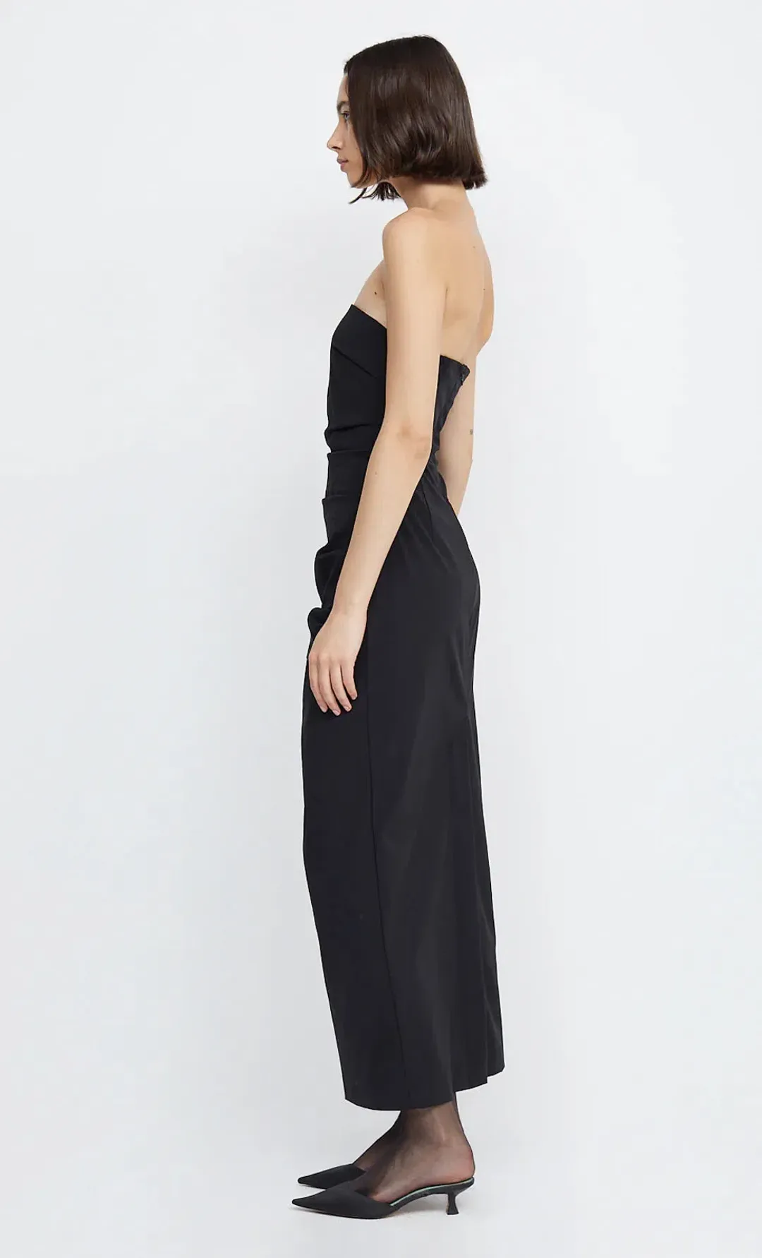Bec & Bridge Zelie Strapless Maxi Dress Black Size AU 6 for rent on The Volte - main image