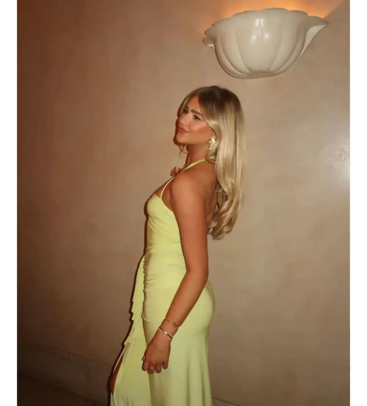 Natalie Rolt Shontae Gown Citron Size 1/AU 8 - Image 3