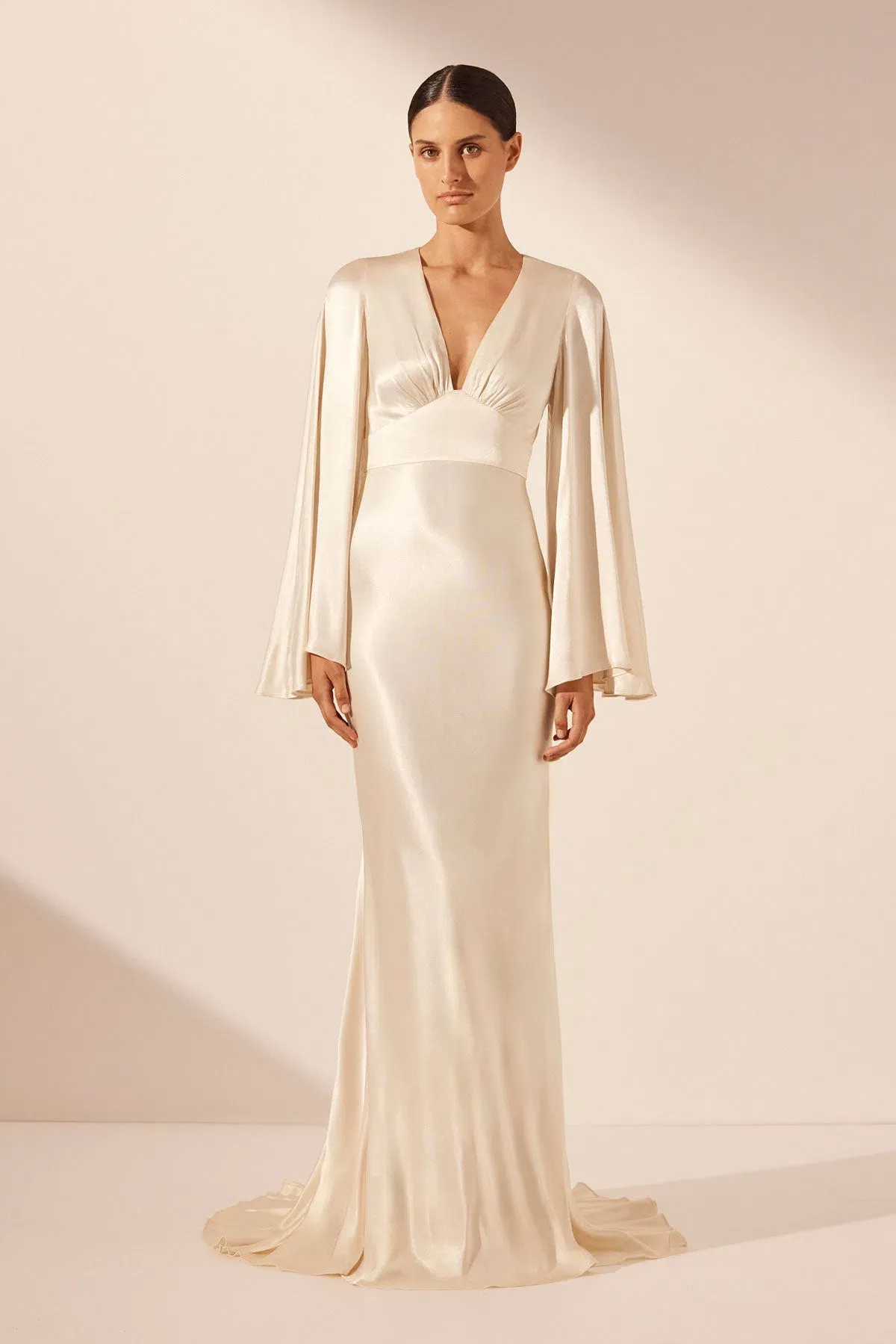 Shona Joy La Lune Backless Maxi Ivory Size AU 10 - Image 1