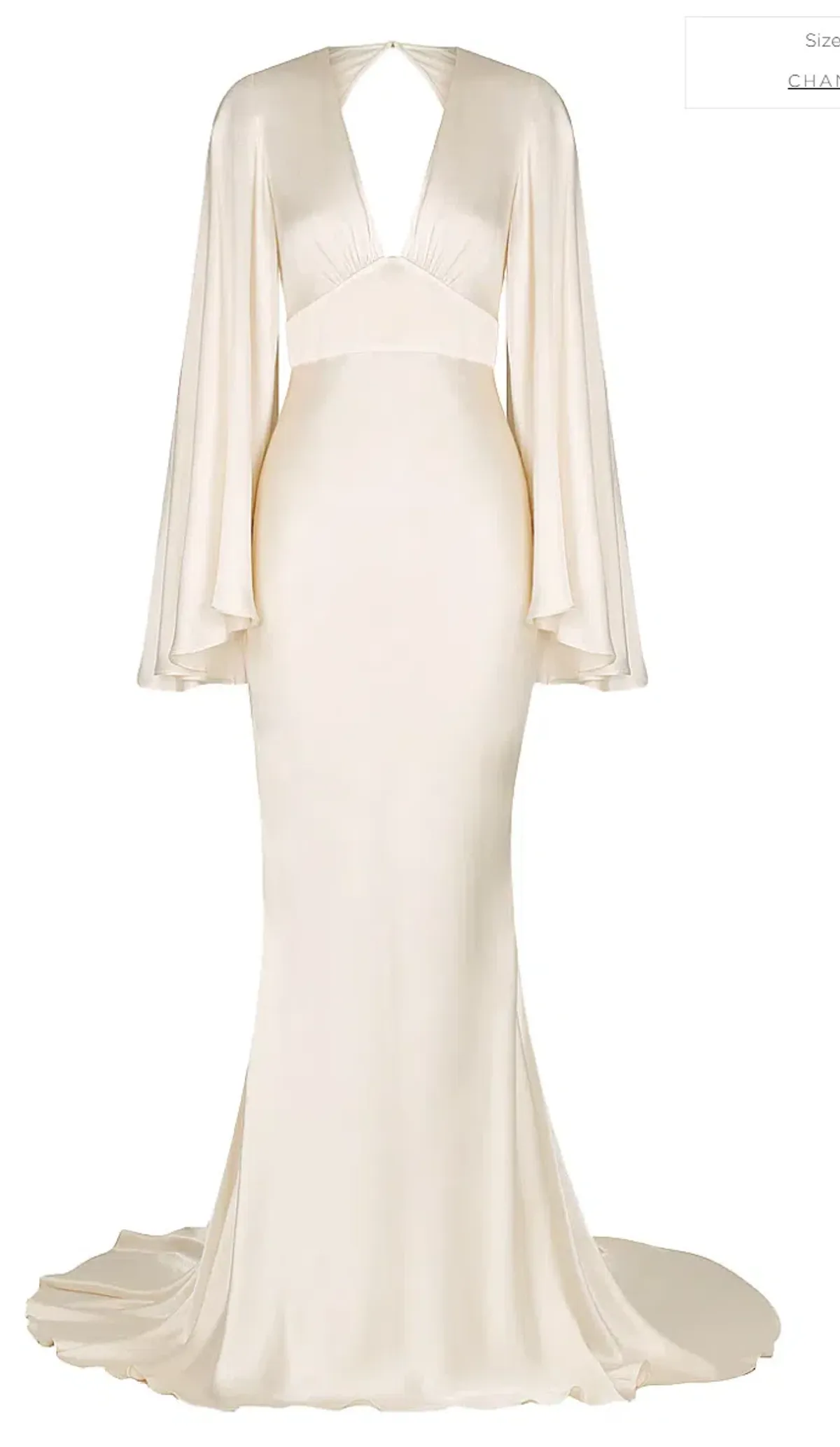 Shona Joy La Lune Backless Maxi Ivory Size AU 10 - Image 5