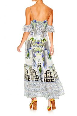 The Sweet Escape Long Button Down Tiered Dress for rent on The Volte - image 3