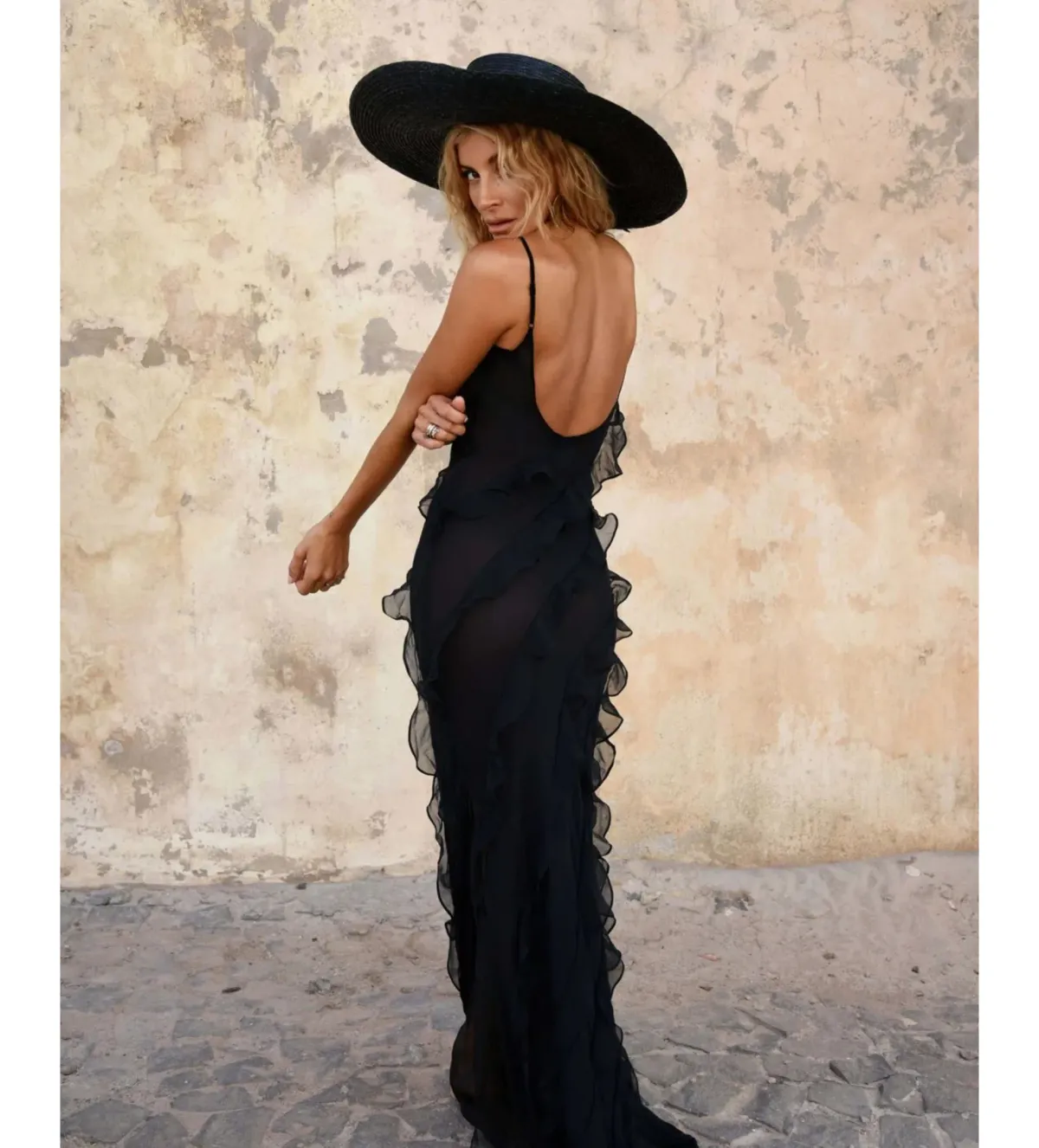 Rat & Boa Selena Maxi Dress Black Size S/AU 8 - Image 2