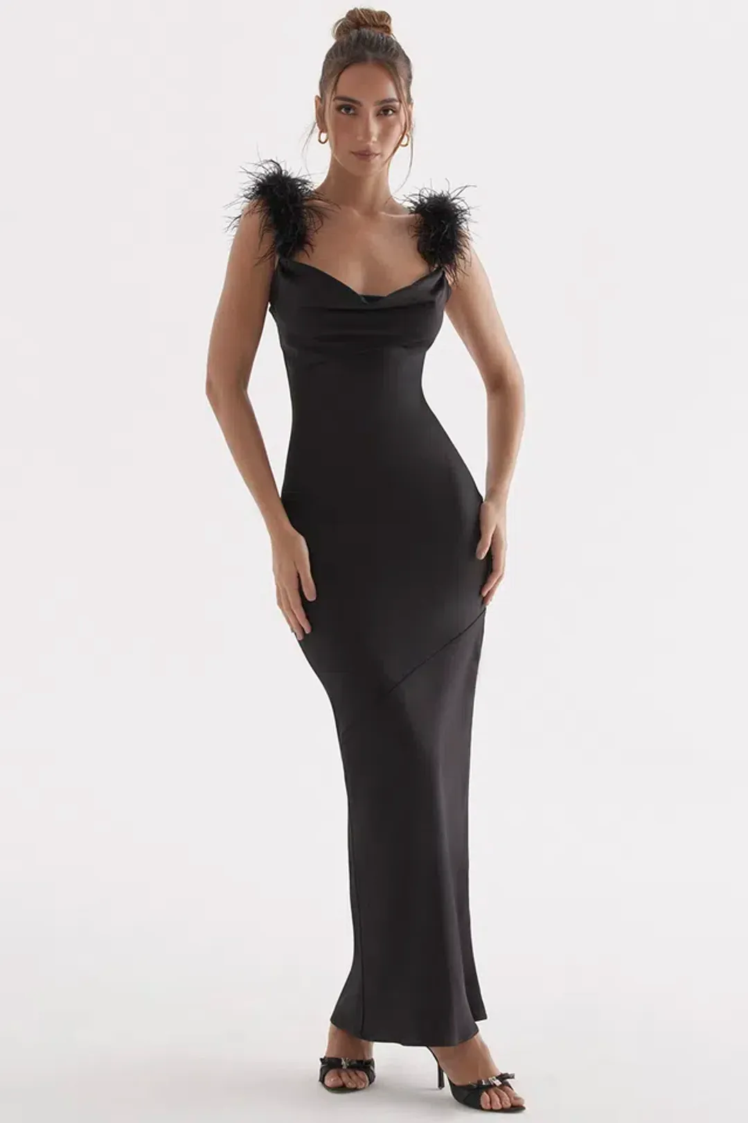 House of CB Tabitha Dress Black Size M/Au 10 for rent on The Volte - main image