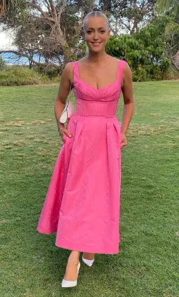 Rebecca Vallance Carmelita Midi Dress Size 10 for rent on The Volte - image 3
