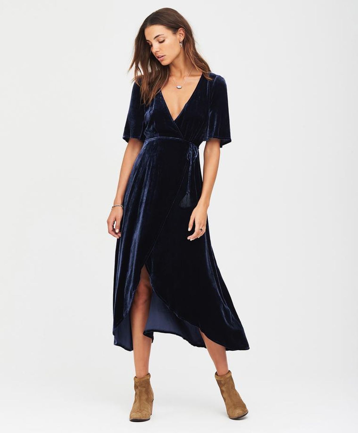 Tigerlily Shaban Velvet Dress size 10 for rent on The Volte - main image