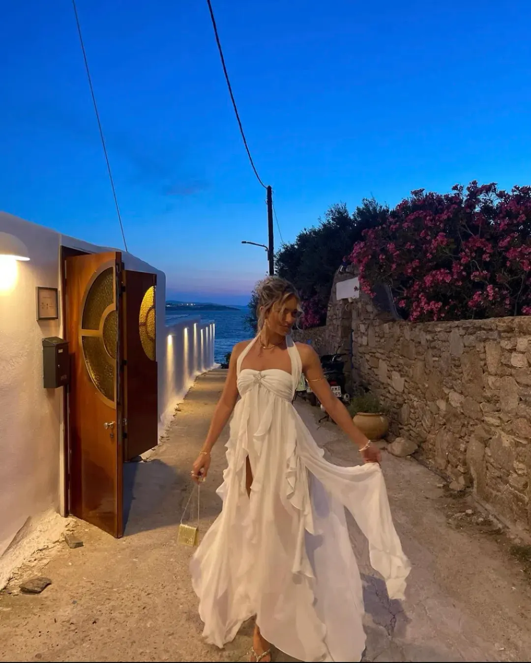 Nana Jacqueline Mariah Dress White Size 8 for rent on The Volte - main image