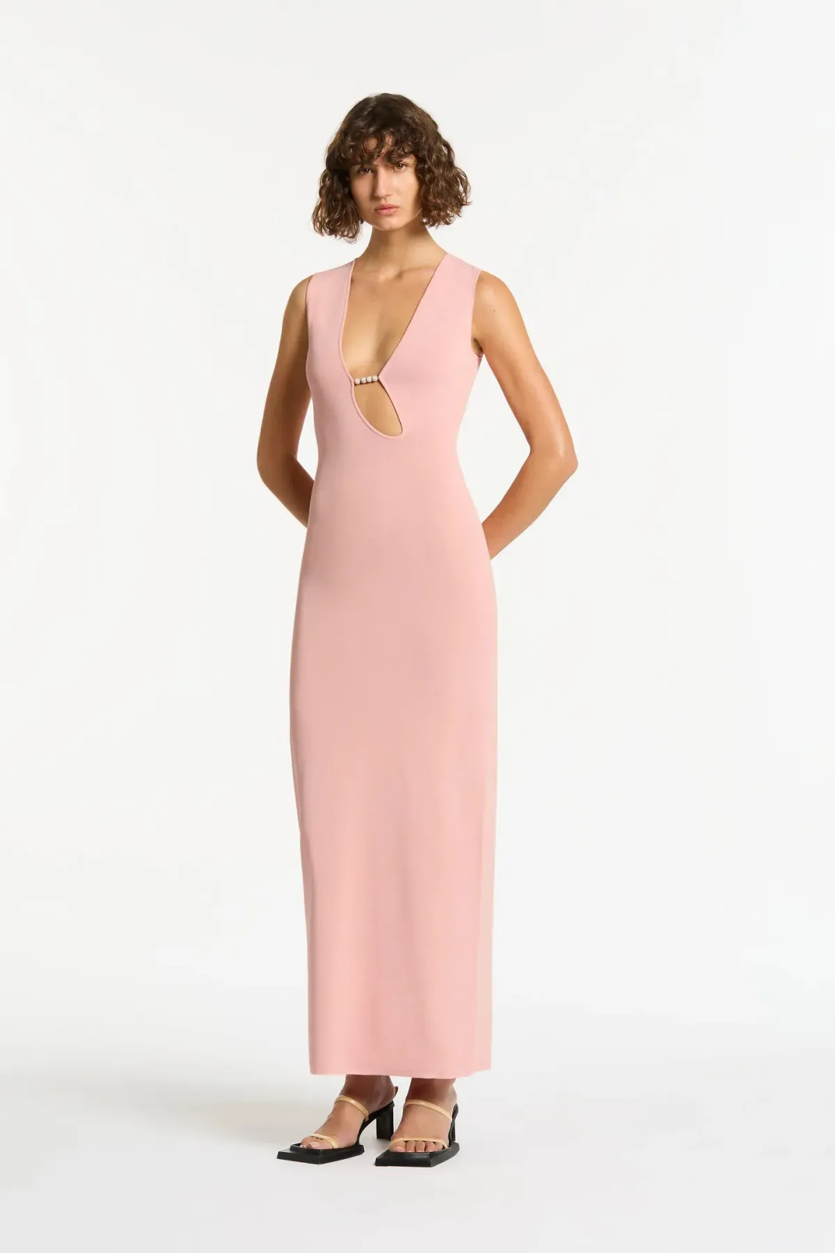 Sir the Label Kinetic Beaded Maxi Pink Size 0 / AU 6 - Image 1