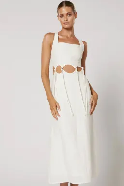 Winona Kalina Midi Dress in White Size M / AU 10 for rent on The Volte - image 3