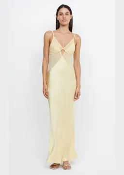 Bec & Bridge Margot V Maxi Dress Butter Yellow Size 8 AU for rent on The Volte - image 1