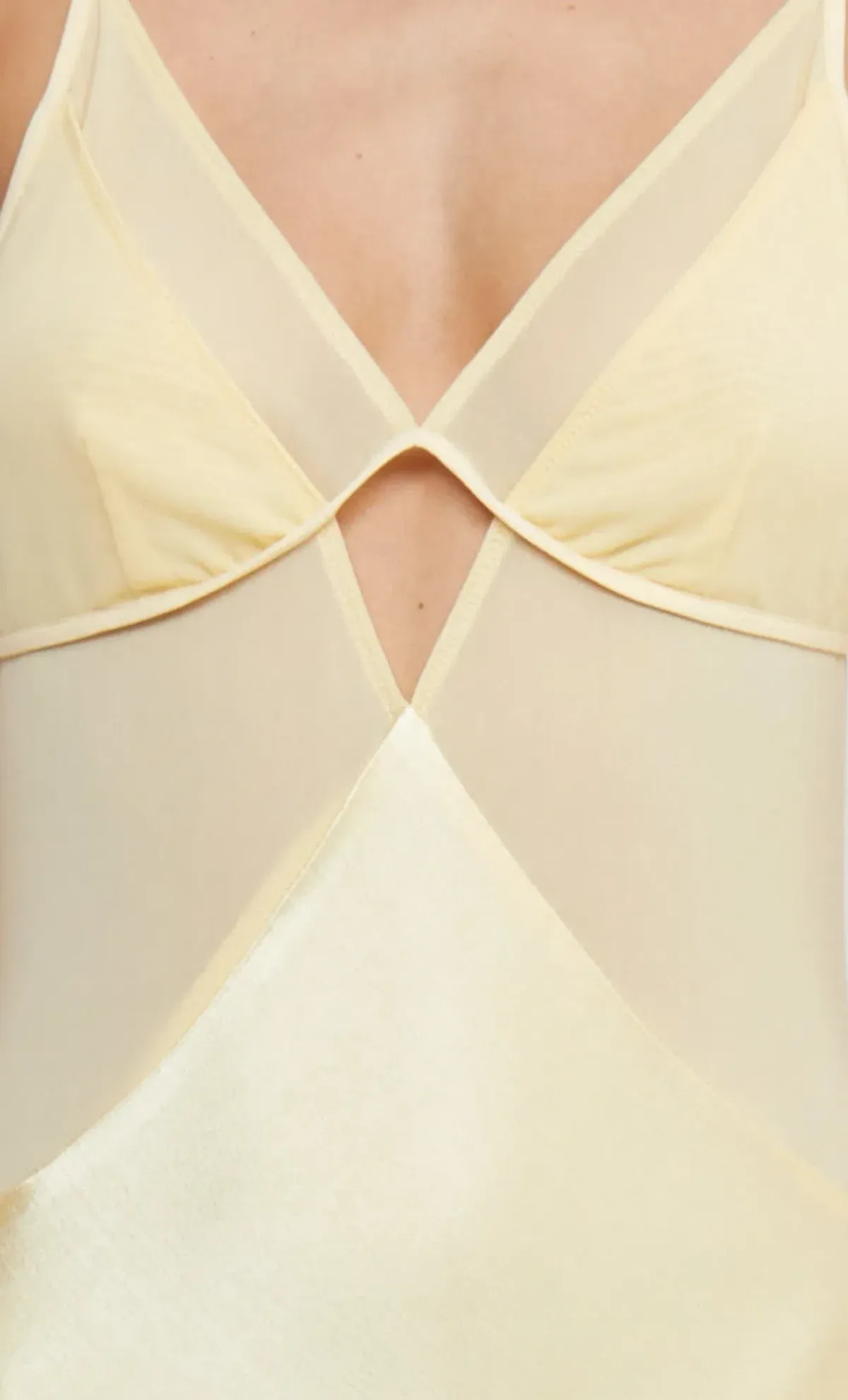 Bec & Bridge Margot V Maxi Dress Butter Yellow Size 8 AU - Image 3