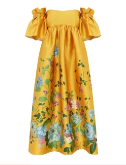 Alemais Dana Midi Dress Marigold Size 10 for rent on The Volte - image 4
