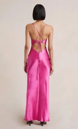 Bec & Bridge Loren Maxi Dress Deep Pink Size 6 for rent on The Volte - image 2