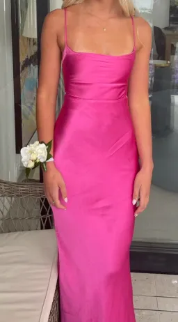 Bec & Bridge Loren Maxi Dress Deep Pink Size 6 for rent on The Volte - image 3