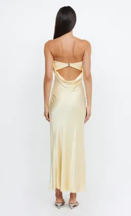 Bec & Bridge Moondance Strapless Dress Ice Yellow Size 6 for rent on The Volte - image 2