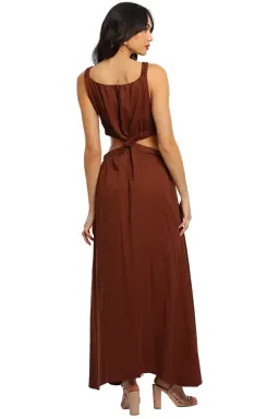 Camilla and Marc Coppola Maxi Dress Brown Size 10 for rent on The Volte - image 3