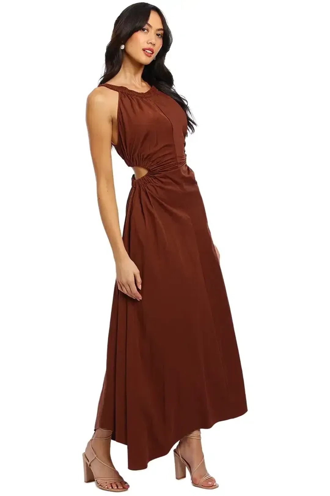 Camilla and Marc Coppola Maxi Dress Brown Size 10 for rent on The Volte - main image