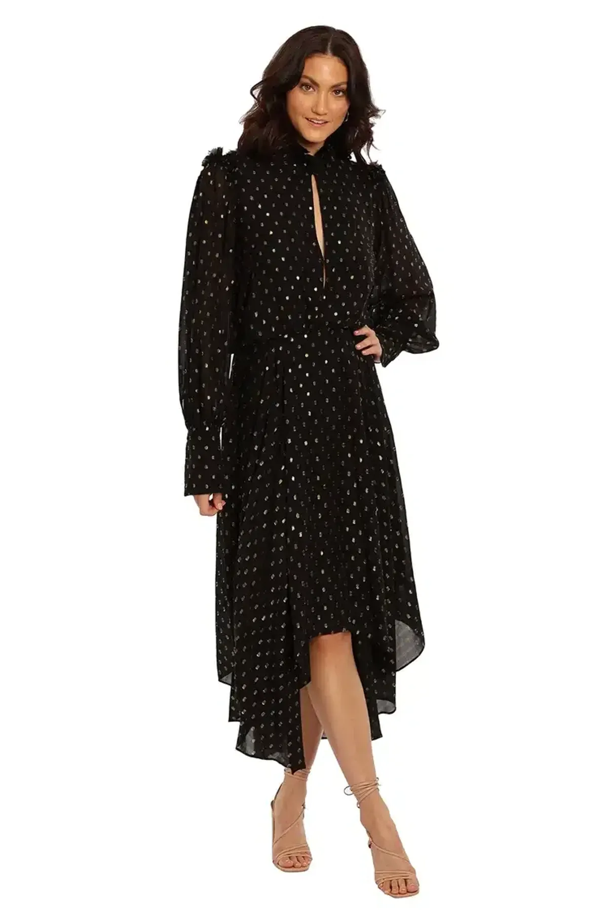 Camilla and Marc Jasmeen Dress Black and Gold Size 8 - Image 1