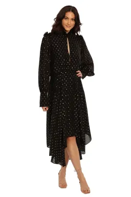 Camilla and Marc Jasmeen Dress Black and Gold Size 8 for rent on The Volte - image 1