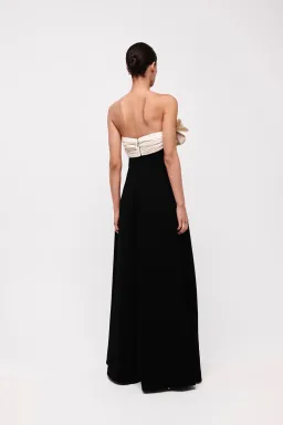 Rachel Gilbert Lavina Floor Length Gown Dress Black Size AU 6 for rent on The Volte - image 4