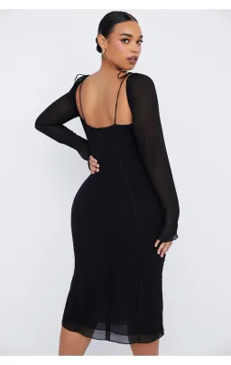 House of CB Ophelia Cutout Midi Dress Black Size L / AU 12 for rent on The Volte - image 3