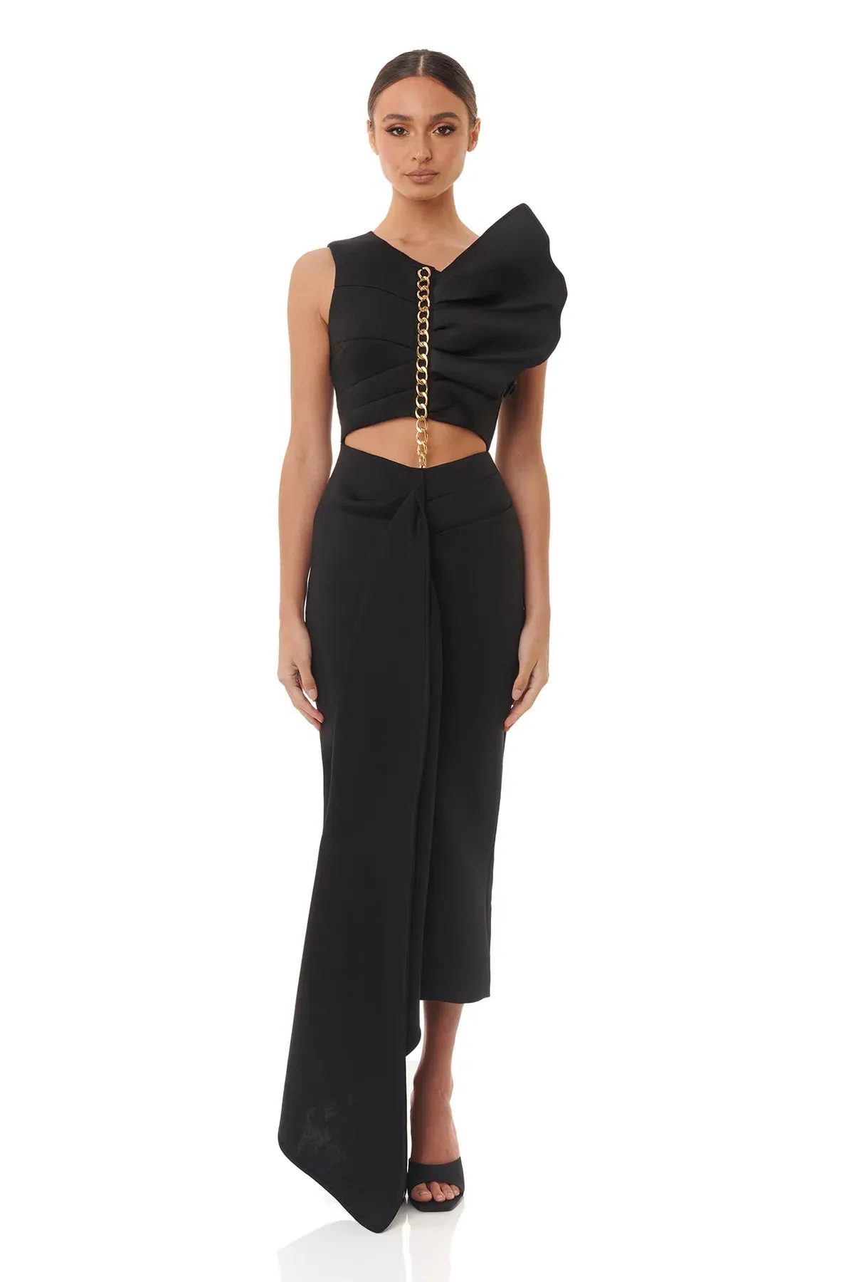 Eliyah The Label Valorie Dress Black Size 6 - Image 1