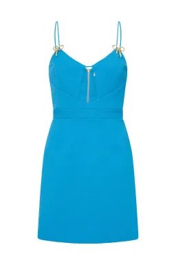 Rebecca Vallance Hermosa Mini Dress Blue Size 8 for rent on The Volte - image 3