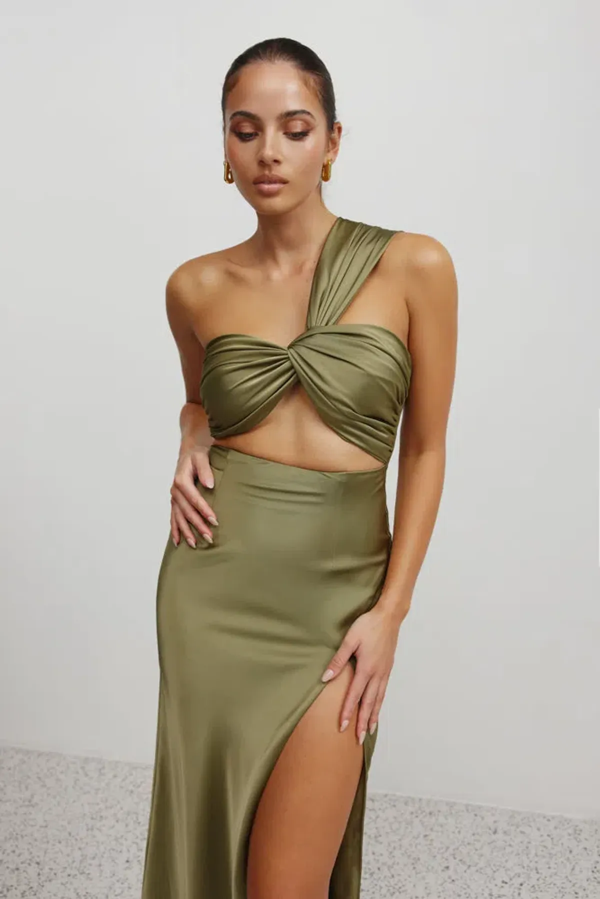 Lexi Josefina Dress Moss Size 10 - Image 3