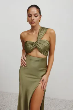 Lexi Josefina Dress Moss Size 10 for rent on The Volte - image 3