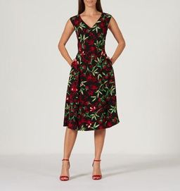 David Lawrence Dark Print Dress for rent on The Volte - image 1